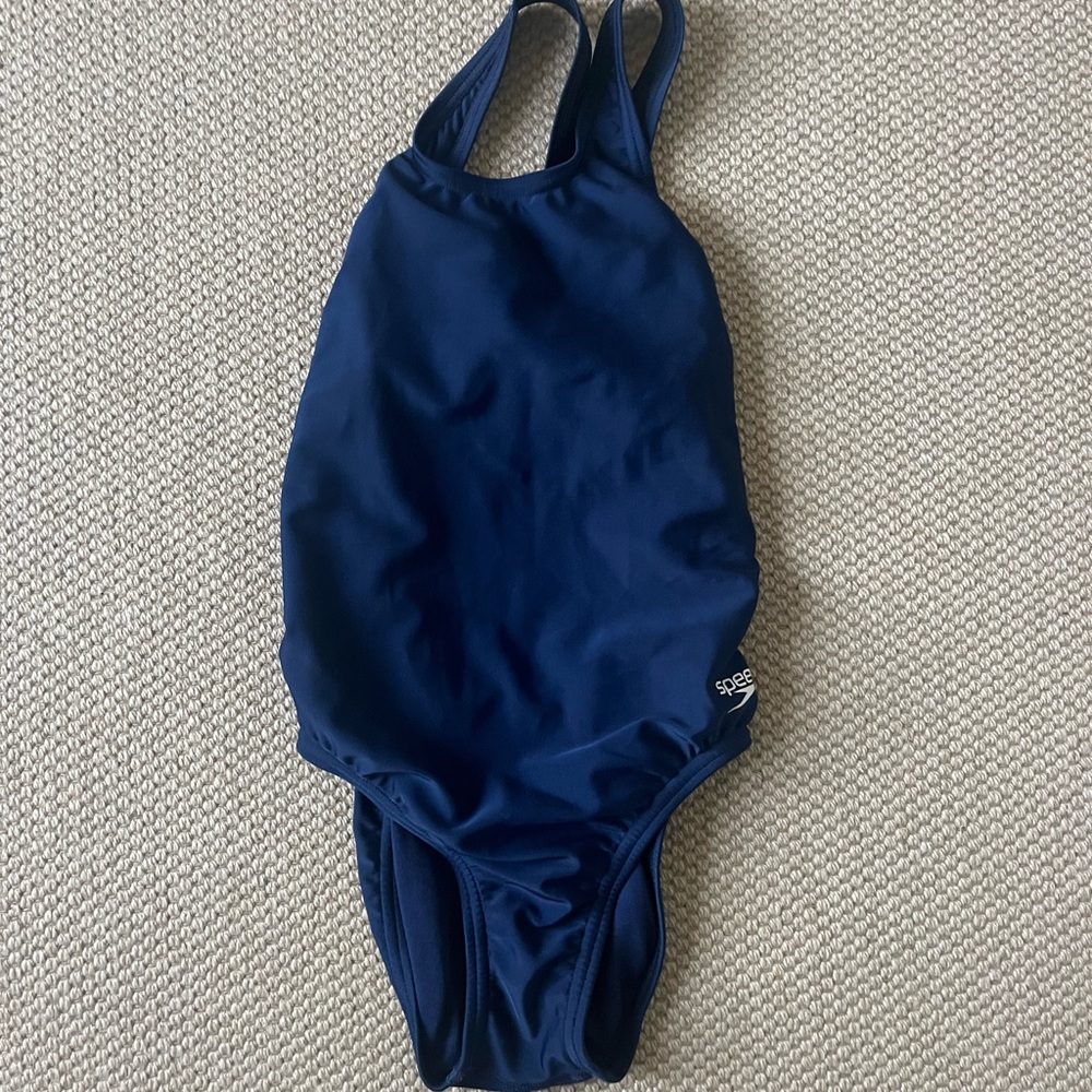 Speedo Blue One Piece Swimsuit  - girls size 10